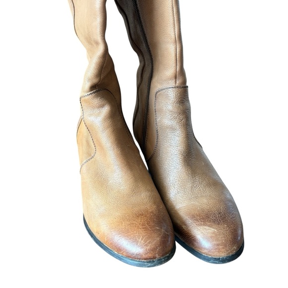 Arnold Churgin TallStylish Tan Heeled Boots Size 40 - Picture 5 of 9